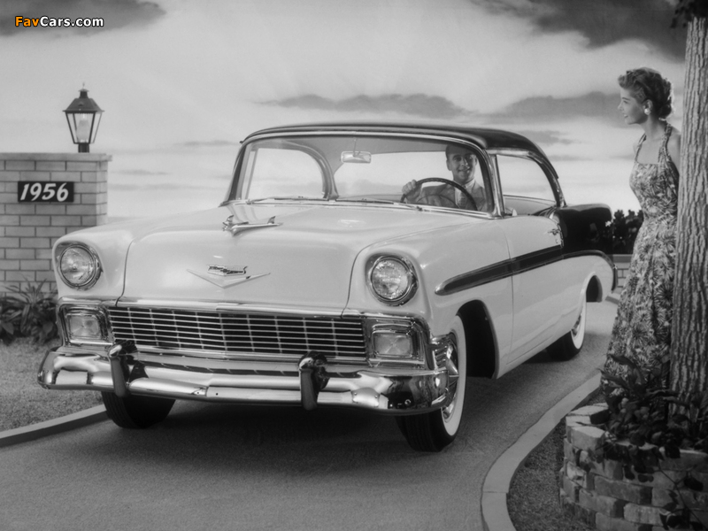 Pictures of Chevrolet Bel Air Sport Coupe (2454-1037D) 1956 (800 x 600)
