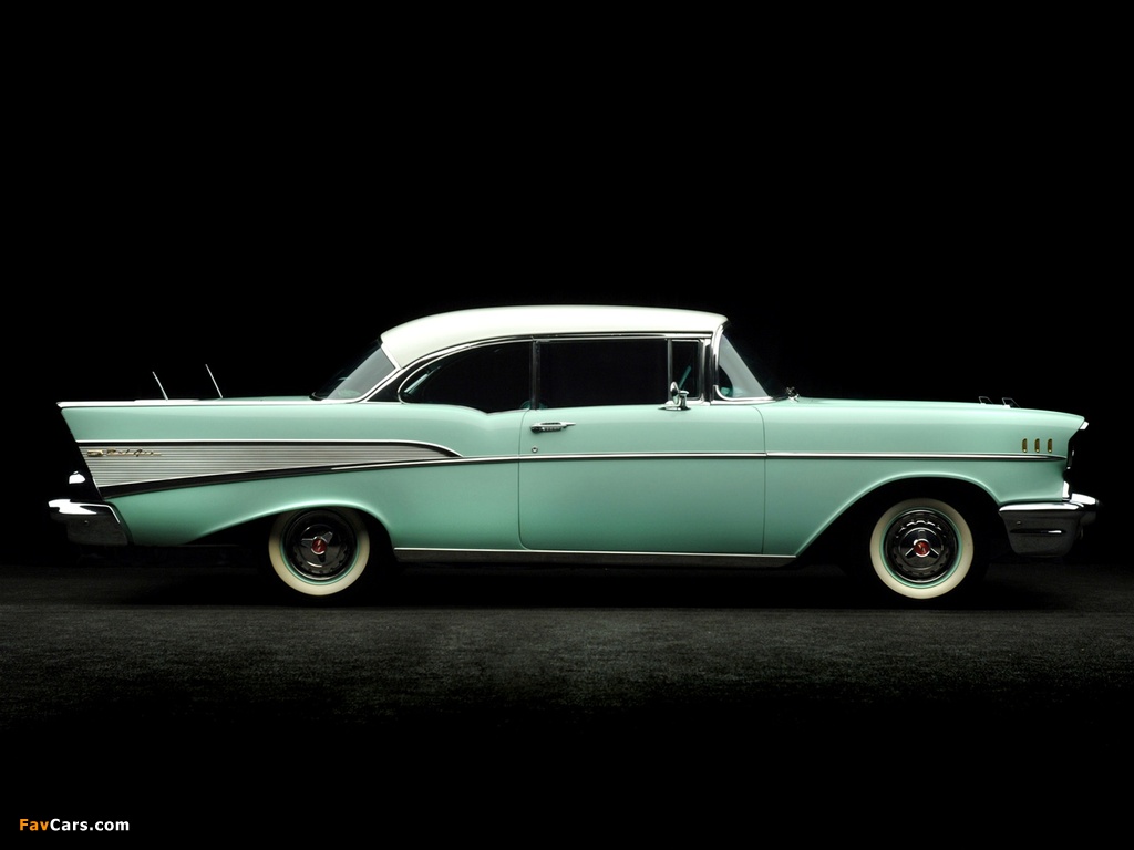 Pictures of Chevrolet Bel Air Sport Coupe (2454-1037D) 1957 (1024 x 768)