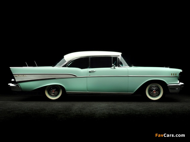 Pictures of Chevrolet Bel Air Sport Coupe (2454-1037D) 1957 (640 x 480)
