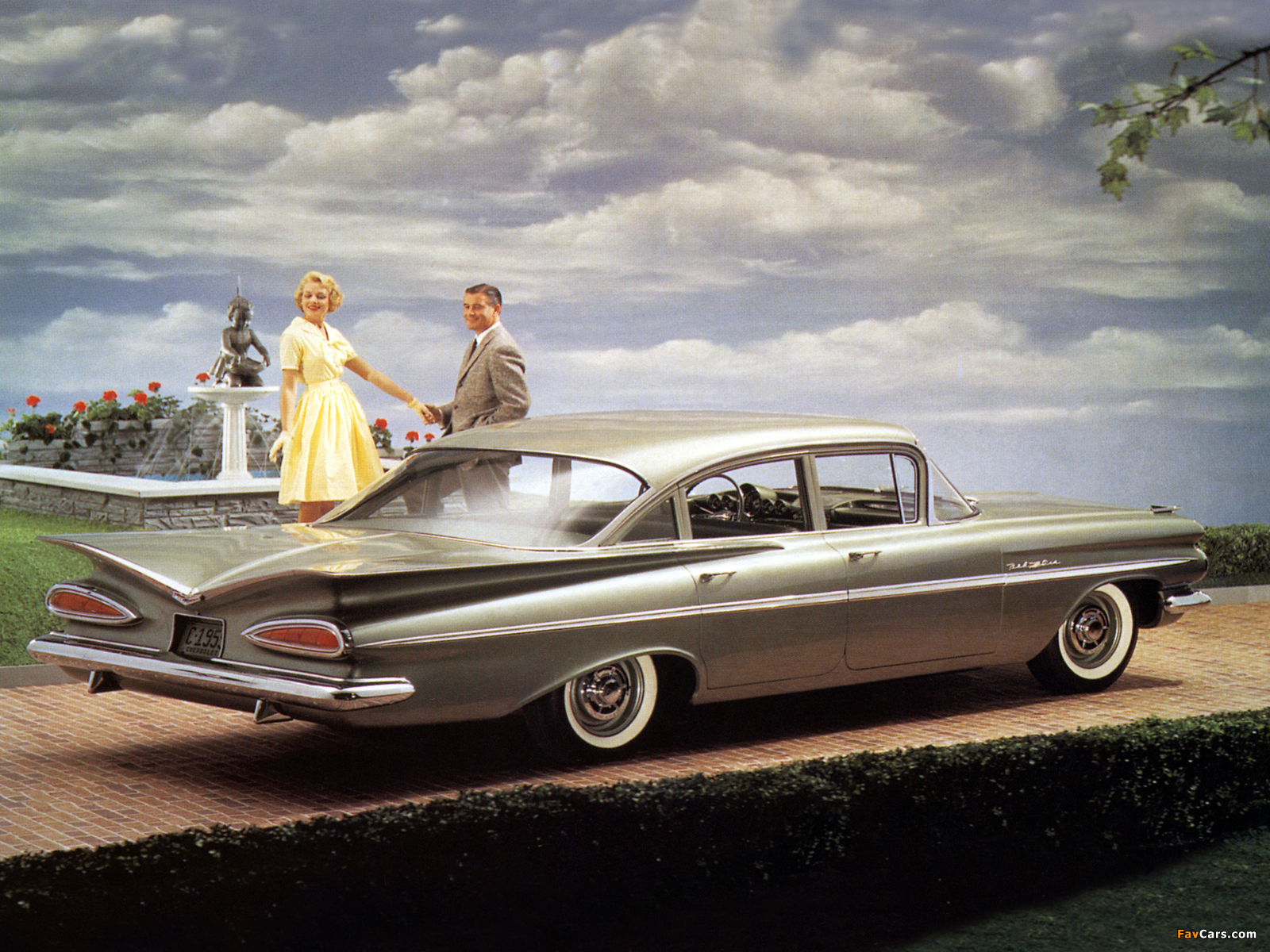 Pictures of Chevrolet Bel Air 4-door Sedan 1959 (1600 x 1200)