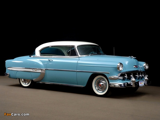 Pictures of Chevrolet Bel Air Sport Coupe (2454-1037D) 1954 (640 x 480)