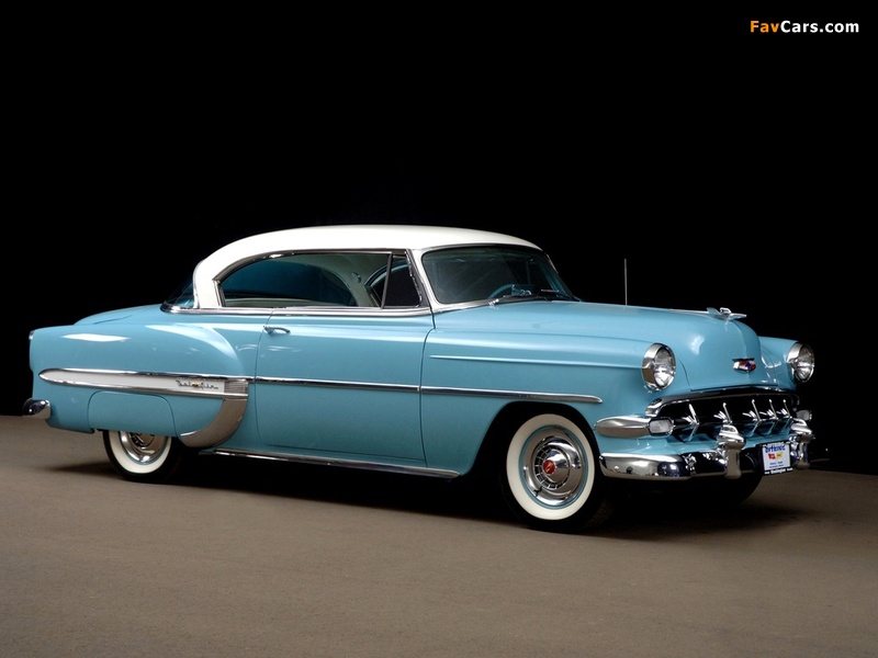 Pictures of Chevrolet Bel Air Sport Coupe (2454-1037D) 1954 (800 x 600)