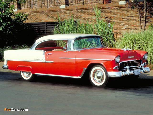 Pictures of Chevrolet Bel Air Sport Coupe (2454-1037D) 1955 (640 x 480)