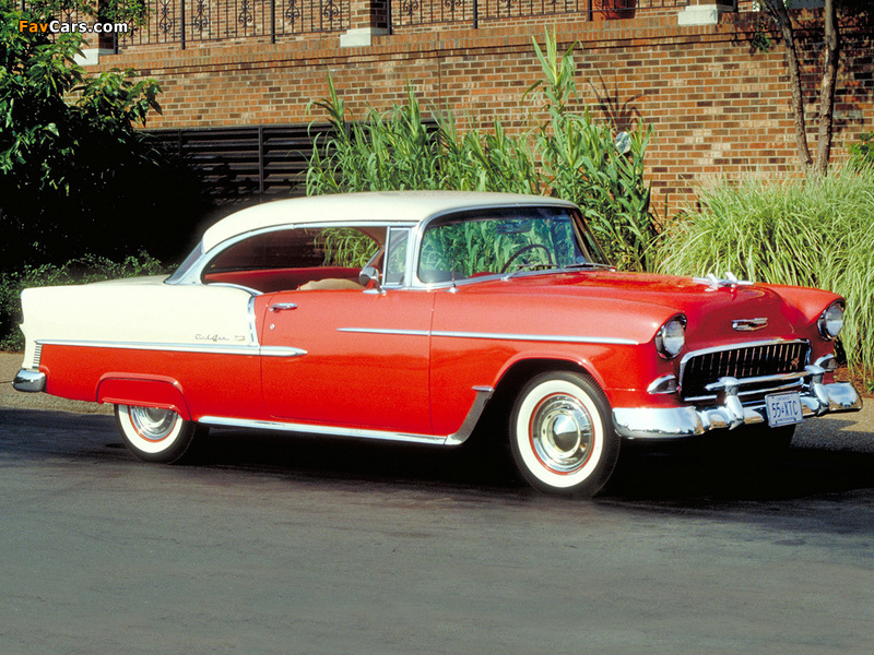 Pictures of Chevrolet Bel Air Sport Coupe (2454-1037D) 1955 (800 x 600)