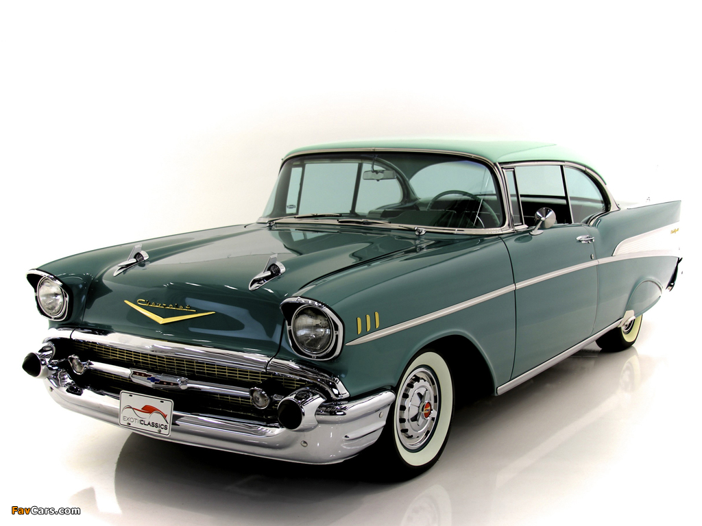 Pictures of Chevrolet Bel Air Sport Coupe (2454-1037D) 1957 (1024 x 768)