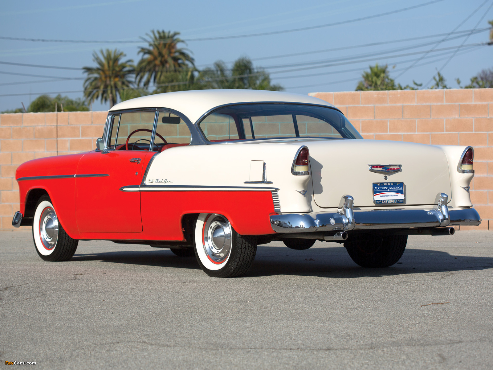 Chevrolet Bel Air Sport Coupe (2454-1037D) 1955 wallpapers (1600 x 1200)