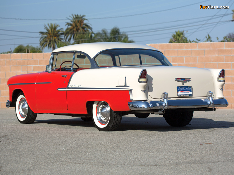 Chevrolet Bel Air Sport Coupe (2454-1037D) 1955 wallpapers (800 x 600)