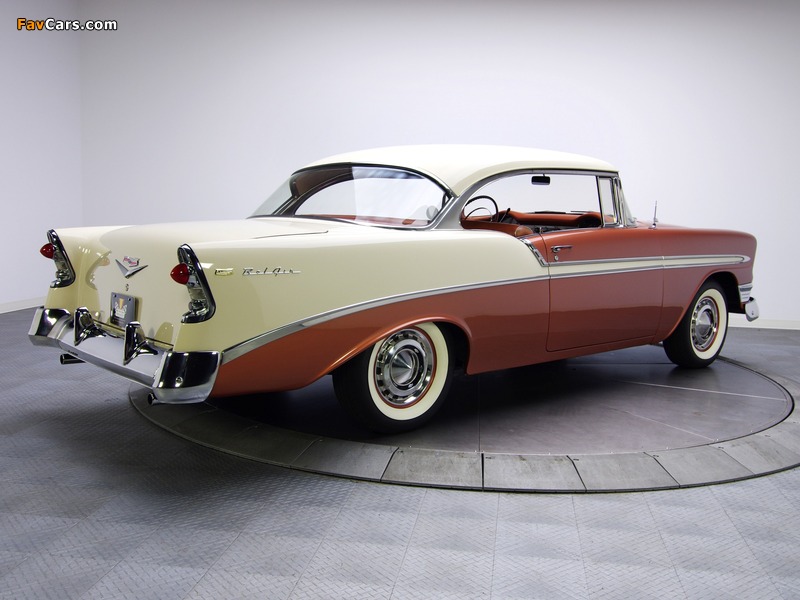 Chevrolet Bel Air Sport Coupe (2454-1037D) 1956 wallpapers (800 x 600)