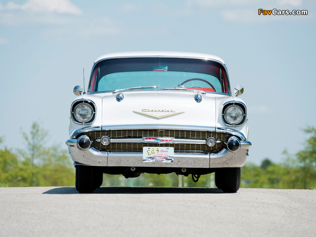 Chevrolet Bel Air Sport Coupe (2454-1037D) 1957 wallpapers (640 x 480)
