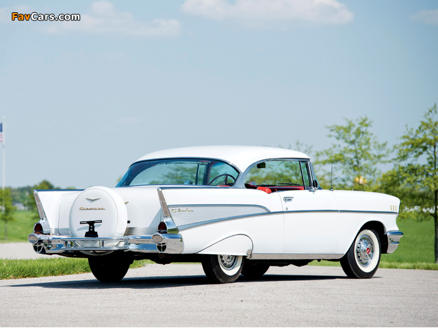 Chevrolet Bel Air Sport Coupe (2454-1037D) 1957 wallpapers (640 x 480)