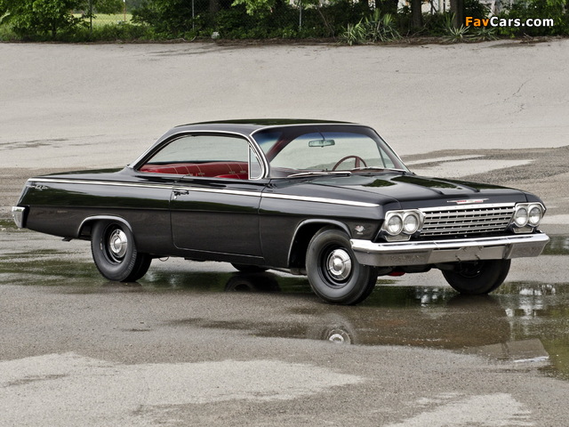 Chevrolet Bel Air Sport Coupe (1637) 1962 wallpapers (640 x 480)