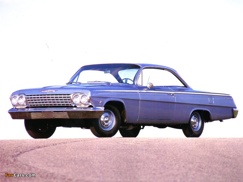 Chevrolet Bel Air Sport Coupe (1637) 1962 wallpapers (800 x 600)