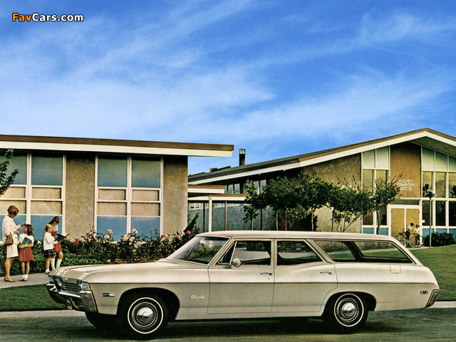 Chevrolet Bel Air Station Wagon 1968 wallpapers (640 x 480)
