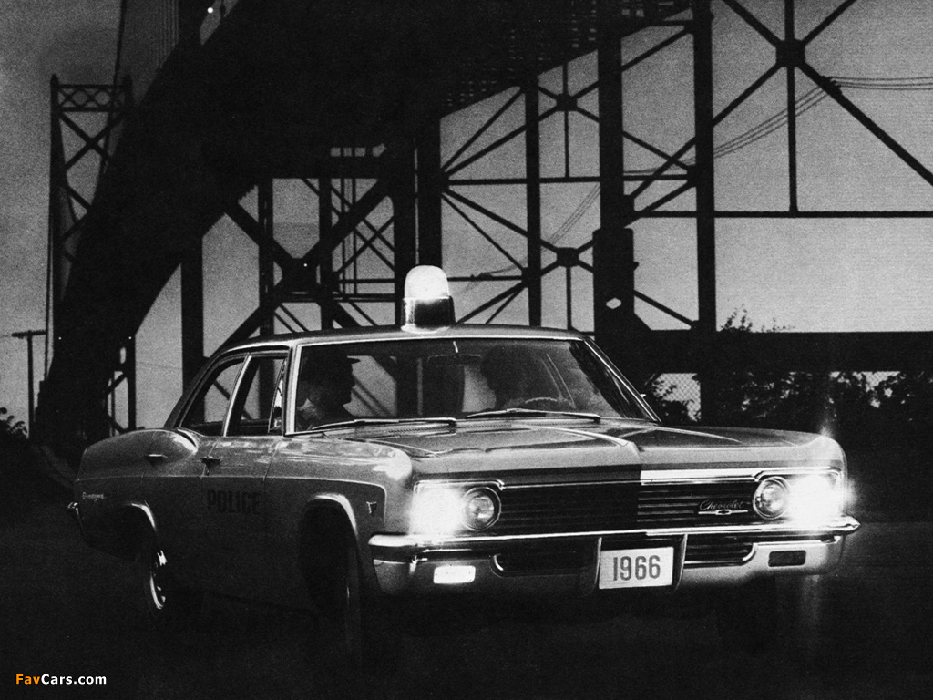 Chevrolet Biscayne 4-door Sedan Police 1966 photos (1024 x 768)