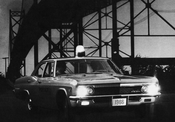 Chevrolet Biscayne 4-door Sedan Police 1966 photos