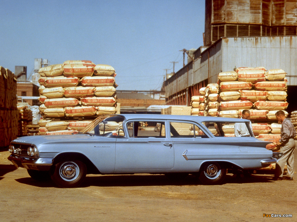 Chevrolet Brookwood 2-door Wagon 1960 pictures (1024 x 768)