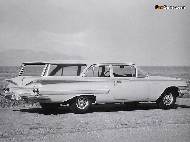 Photos of Chevrolet Brookwood 2-door Wagon 1960 (640 x 480)