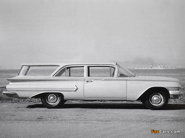 Chevrolet Brookwood 2-door Wagon 1960 wallpapers (640 x 480)