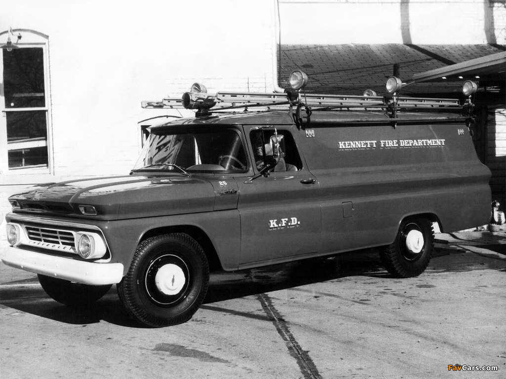 Chevrolet C30 Panel Firetruck (C3605) 1962 pictures (1024 x 768)