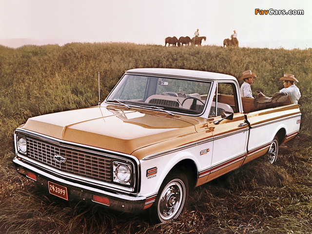 Chevrolet C10 Cheyenne Pickup 1971 photos (640 x 480)