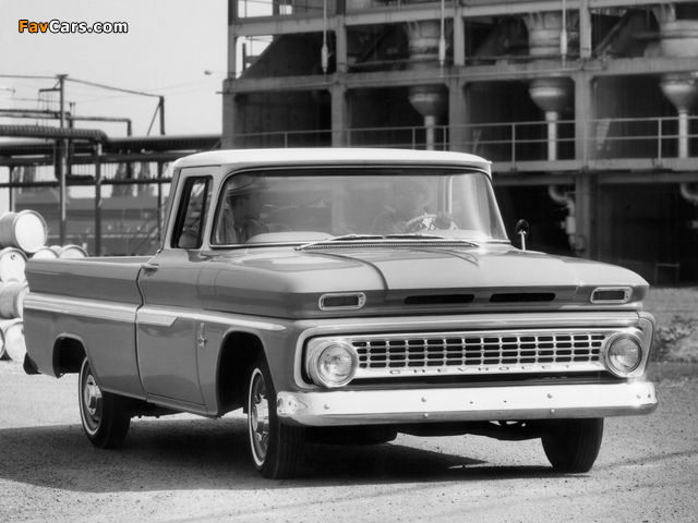 Pictures of Chevrolet C10 Fleetside Pickup (C1434) 1963 (640 x 480)