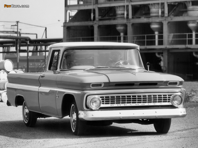 Pictures of Chevrolet C10 Fleetside Pickup (C1434) 1963 (800 x 600)
