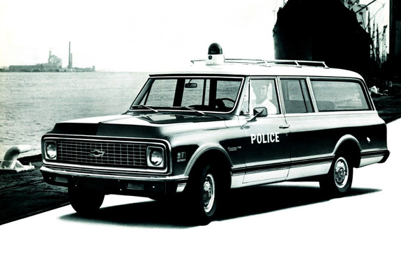Chevrolet C10 Suburban Police 1971 wallpapers