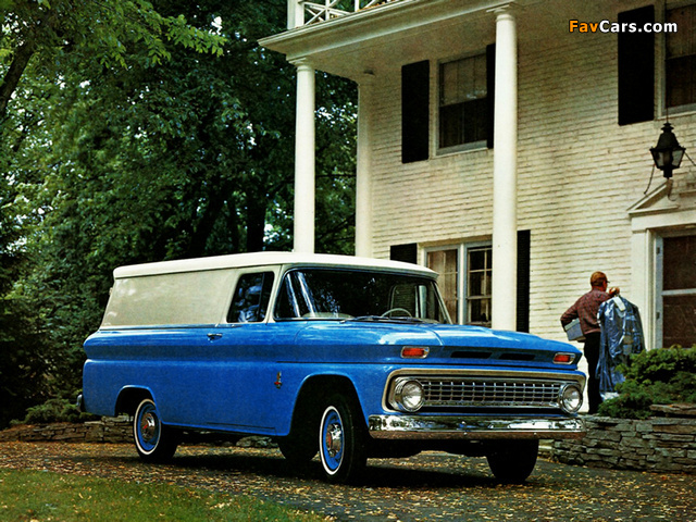 Chevrolet C10 Panel Van 1960–66 wallpapers (640 x 480)