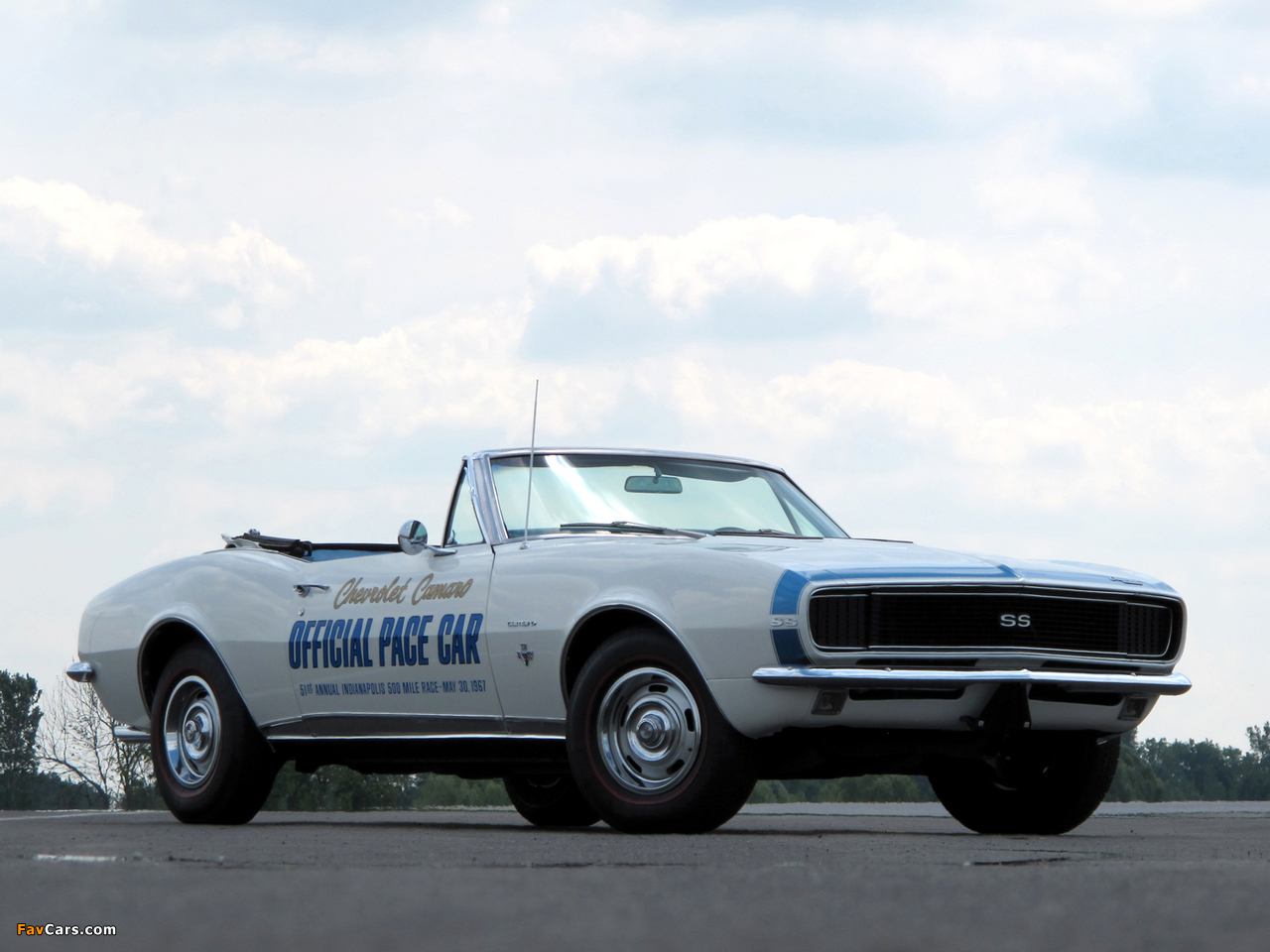 Chevrolet Camaro RS/SS Convertible Indy 500 Pace Car (12467) 1967 photos (1280 x 960)