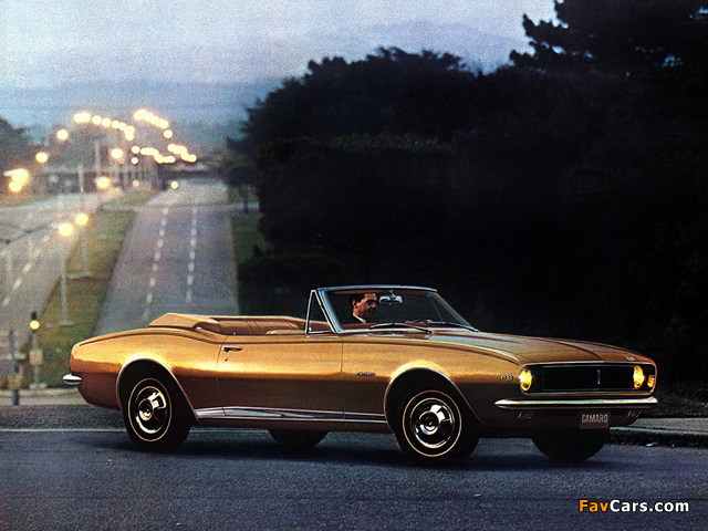 Chevrolet Camaro RS Convertible 1967 wallpapers (640 x 480)