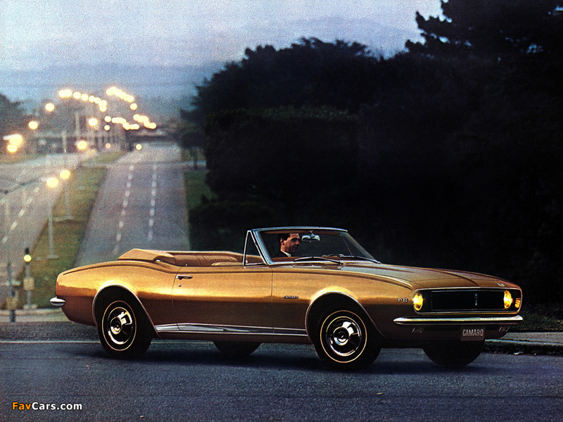 Chevrolet Camaro RS Convertible 1967 wallpapers (800 x 600)