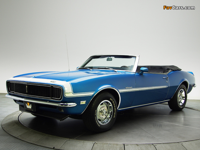 Chevrolet Camaro RS 327 Convertible 1968 wallpapers (640 x 480)