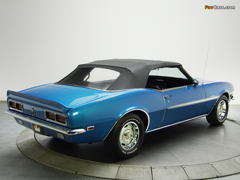 Chevrolet Camaro RS 327 Convertible 1968 wallpapers (800 x 600)