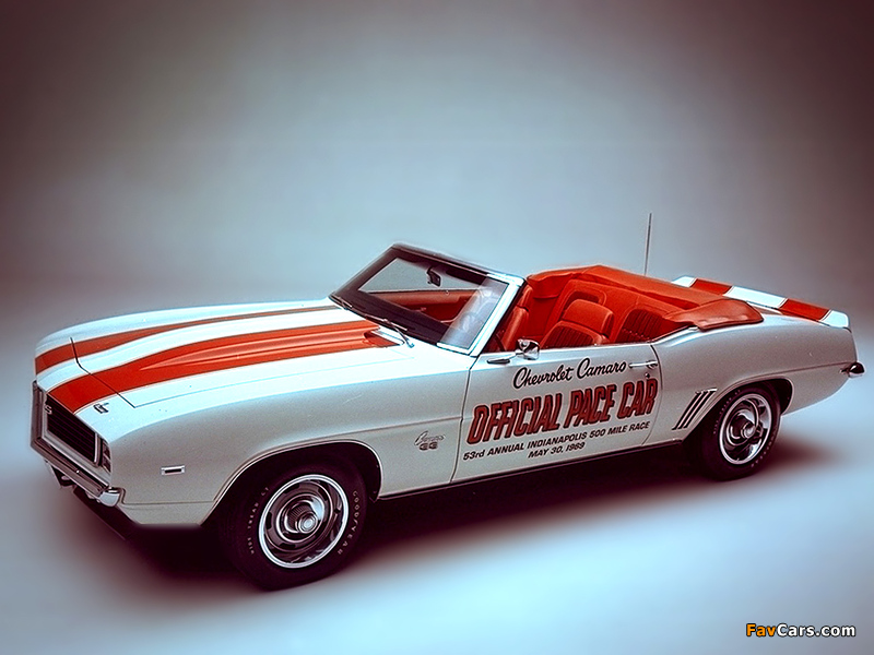 Chevrolet Camaro RS/SS Convertible Indy 500 Pace Car 1969 images (800 x 600)