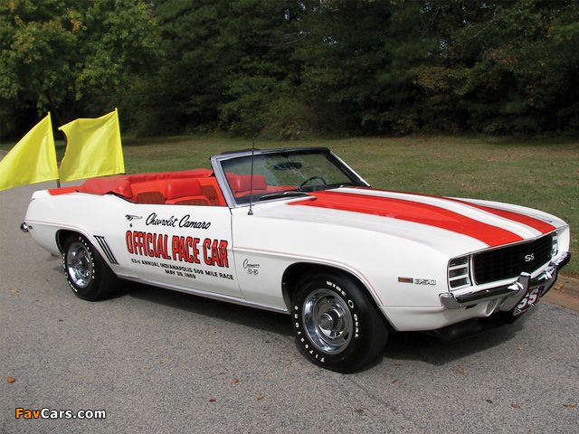 Chevrolet Camaro RS/SS 350 Convertible Indy 500 Pace Car 1969 images (640 x 480)