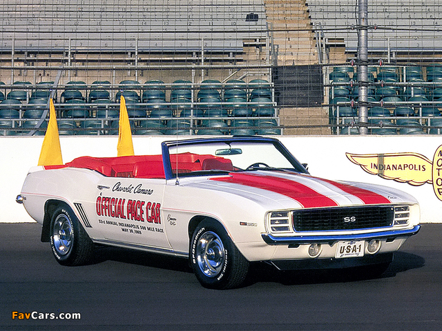 Chevrolet Camaro RS/SS 350 Convertible Indy 500 Pace Car 1969 photos (640 x 480)