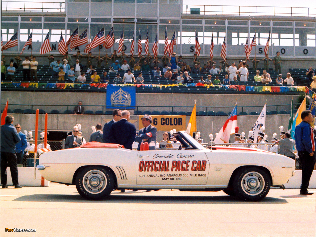 Chevrolet Camaro RS/SS 350 Convertible Indy 500 Pace Car 1969 photos (1024 x 768)