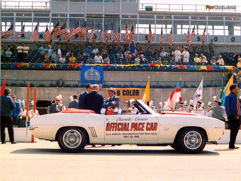 Chevrolet Camaro RS/SS 350 Convertible Indy 500 Pace Car 1969 photos (800 x 600)