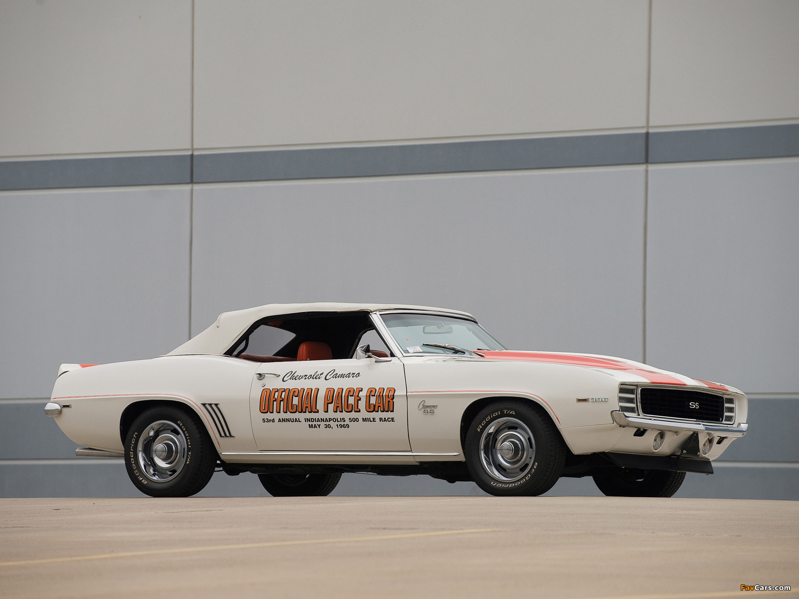 Chevrolet Camaro RS/SS 350 Convertible Indy 500 Pace Car 1969 pictures (1600 x 1200)