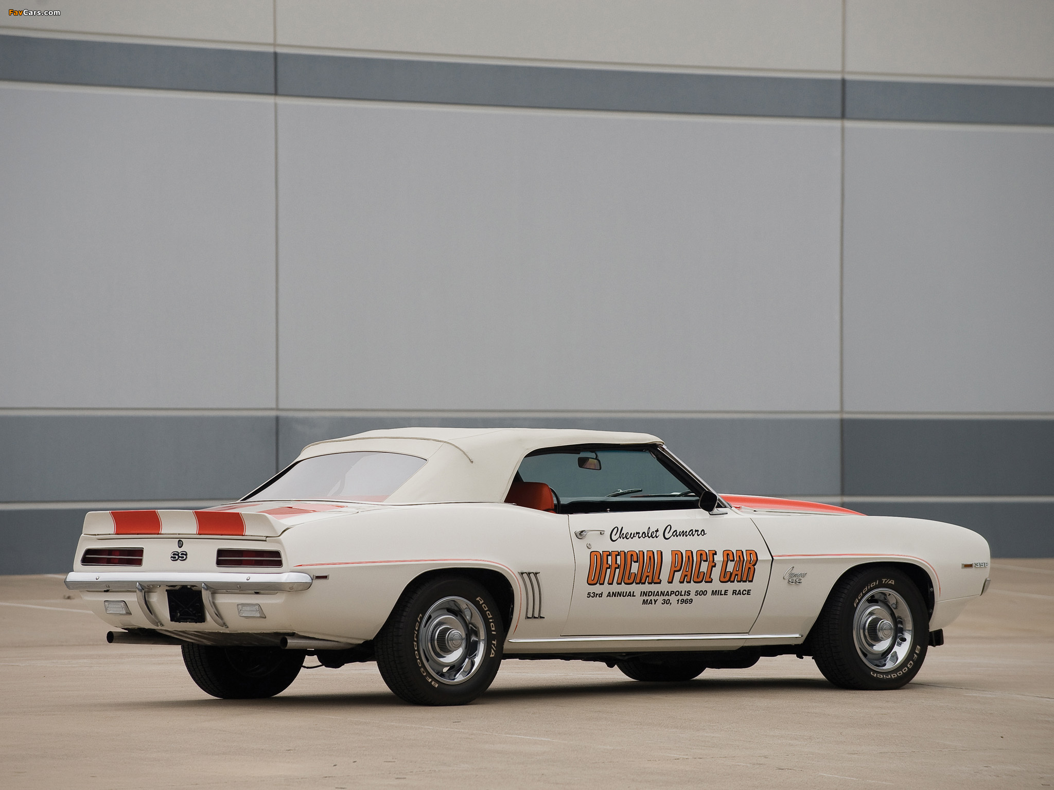Chevrolet Camaro RS/SS 396 Convertible Indy 500 Pace Car 1969 pictures (2048 x 1536)