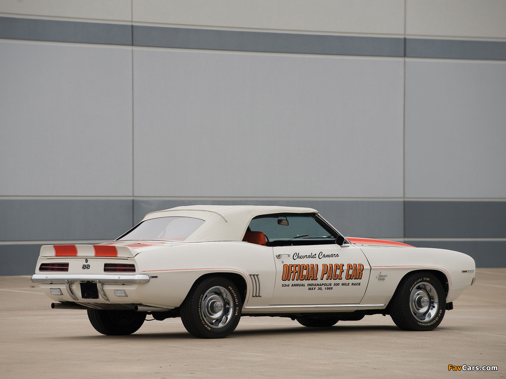 Chevrolet Camaro RS/SS 396 Convertible Indy 500 Pace Car 1969 pictures (1024 x 768)