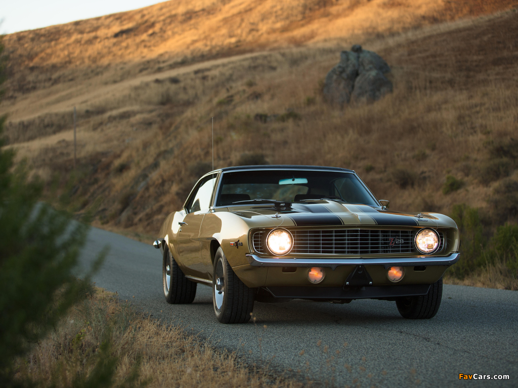 Chevrolet Camaro Z/28 with Vinyl Roof Cover (12437) 1969 pictures (1024 x 768)