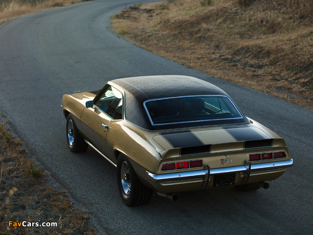 Chevrolet Camaro Z/28 with Vinyl Roof Cover (12437) 1969 pictures (640 x 480)