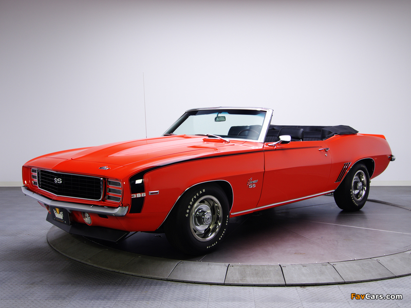 Chevrolet Camaro RS/SS 396 Convertible 1969 pictures (800 x 600)