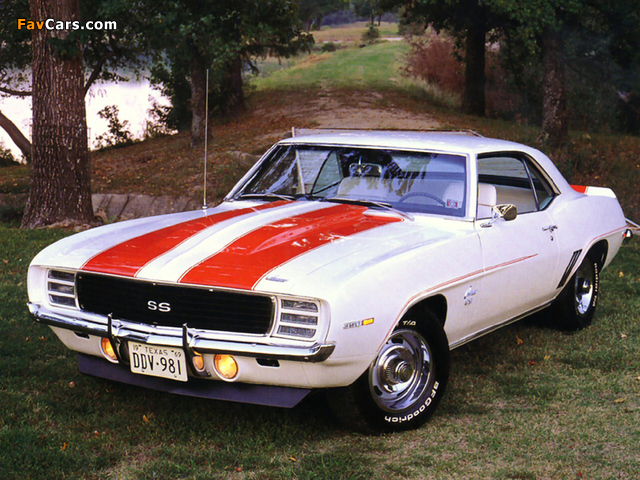 Chevrolet Camaro RS/SS 350 Convertible 1969 wallpapers (640 x 480)