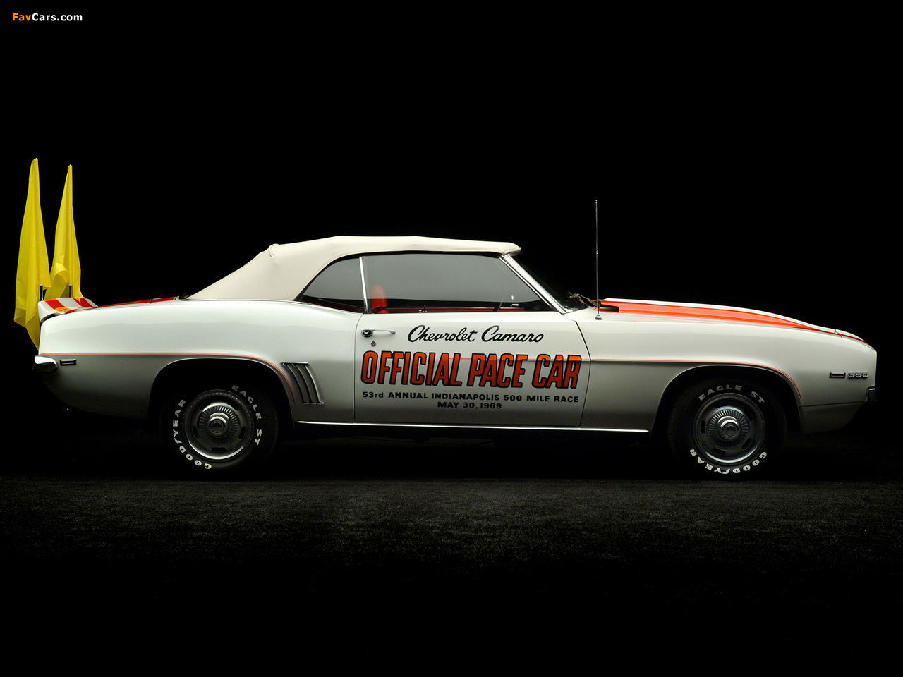 Chevrolet Camaro RS/SS 350 Convertible Indy 500 Pace Car 1969 wallpapers (1280 x 960)