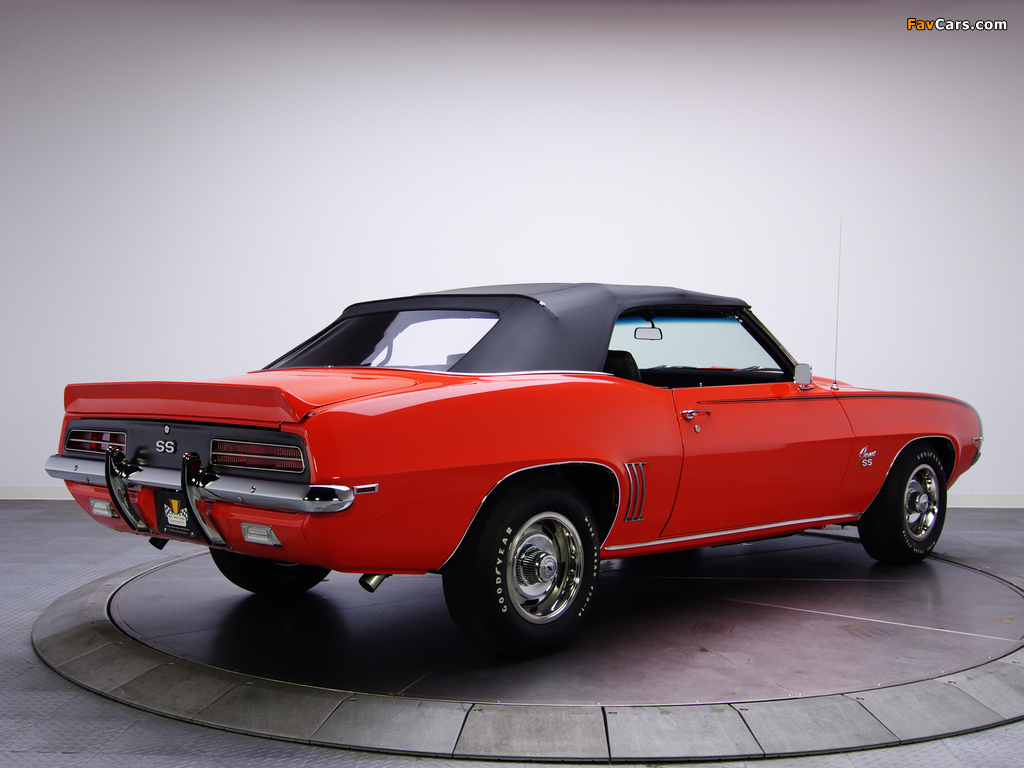 Chevrolet Camaro RS/SS 396 Convertible 1969 wallpapers (1024 x 768)