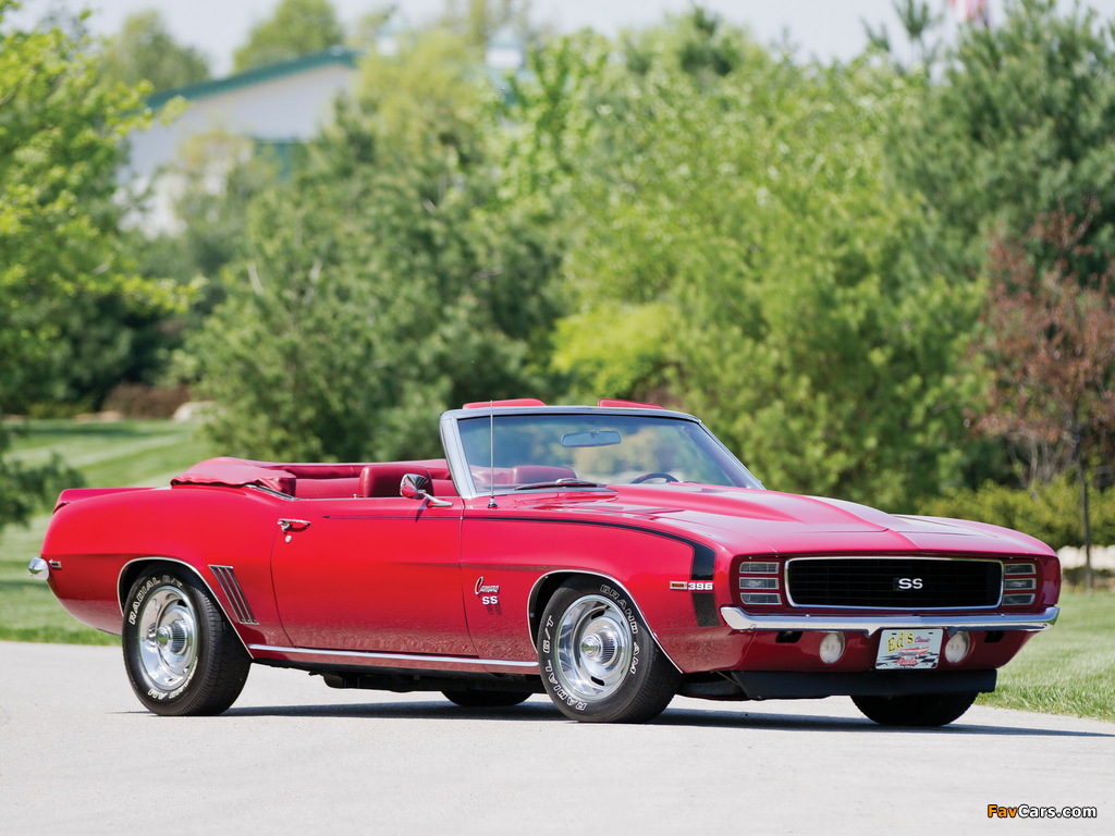 Chevrolet Camaro RS/SS 396 Convertible 1969 wallpapers (1024 x 768)