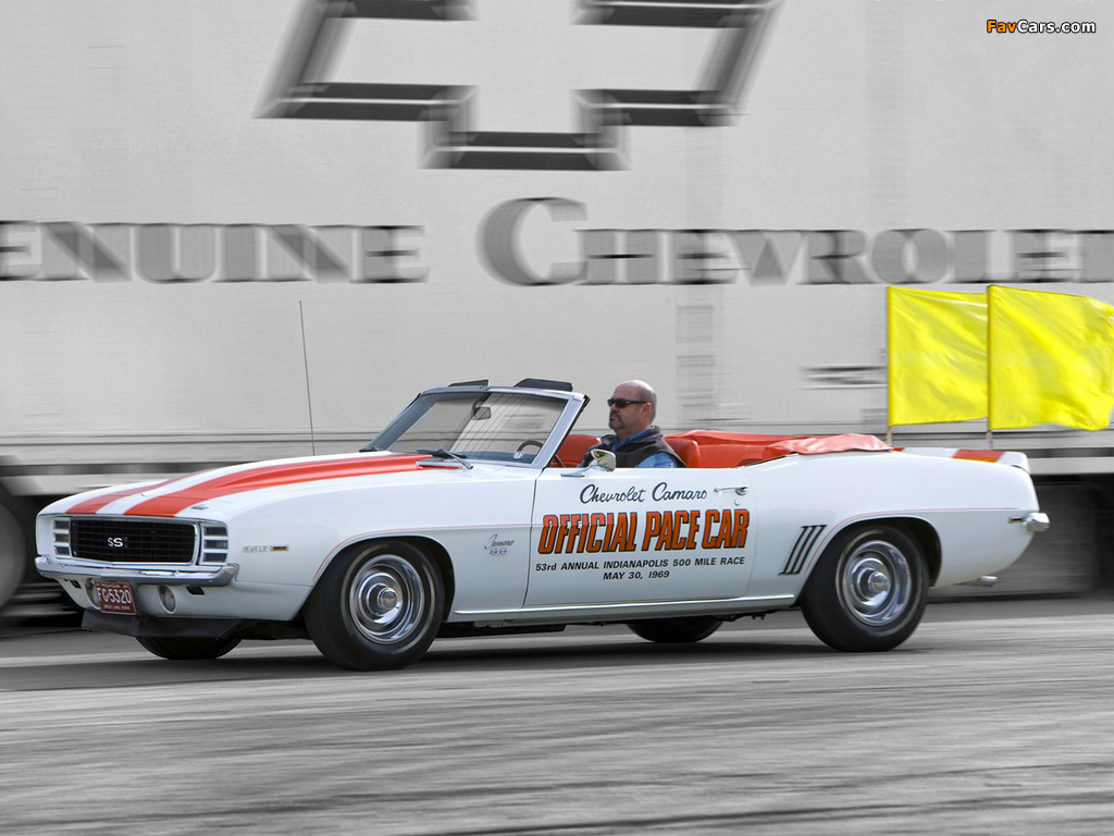 Chevrolet Camaro RS/SS 396 Convertible Indy 500 Pace Car 1969 wallpapers (1024 x 768)