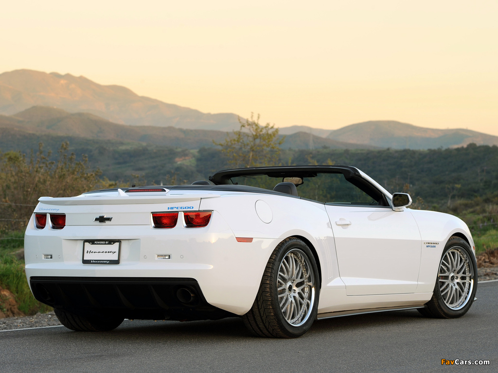 Hennessey Camaro HPE600 Convertible 2010 pictures (1024 x 768)